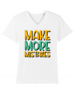 Make More Mistakes Tricou mânecă scurtă guler V Bărbat Presenter