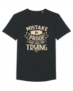 Mistake Is Proof That You Are Trying Tricou mânecă scurtă guler larg Bărbat Skater