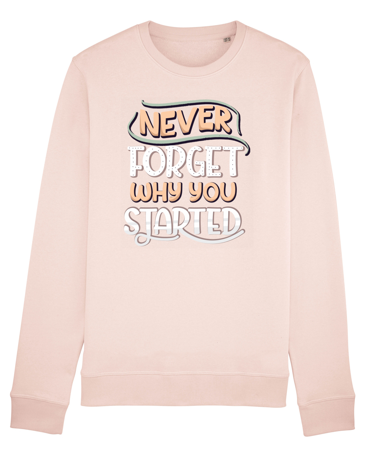 Bluză mânecă lungă Unisex Rise Candy Pink