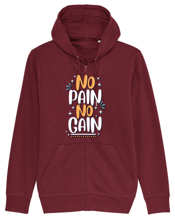 No Pain No Gain Burgundy