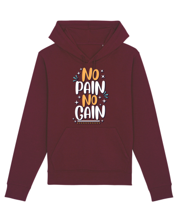 No Pain No Gain Burgundy