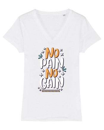 No Pain No Gain White