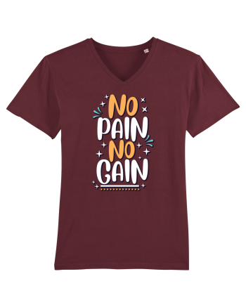 No Pain No Gain Burgundy