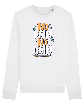 No Pain No Gain White