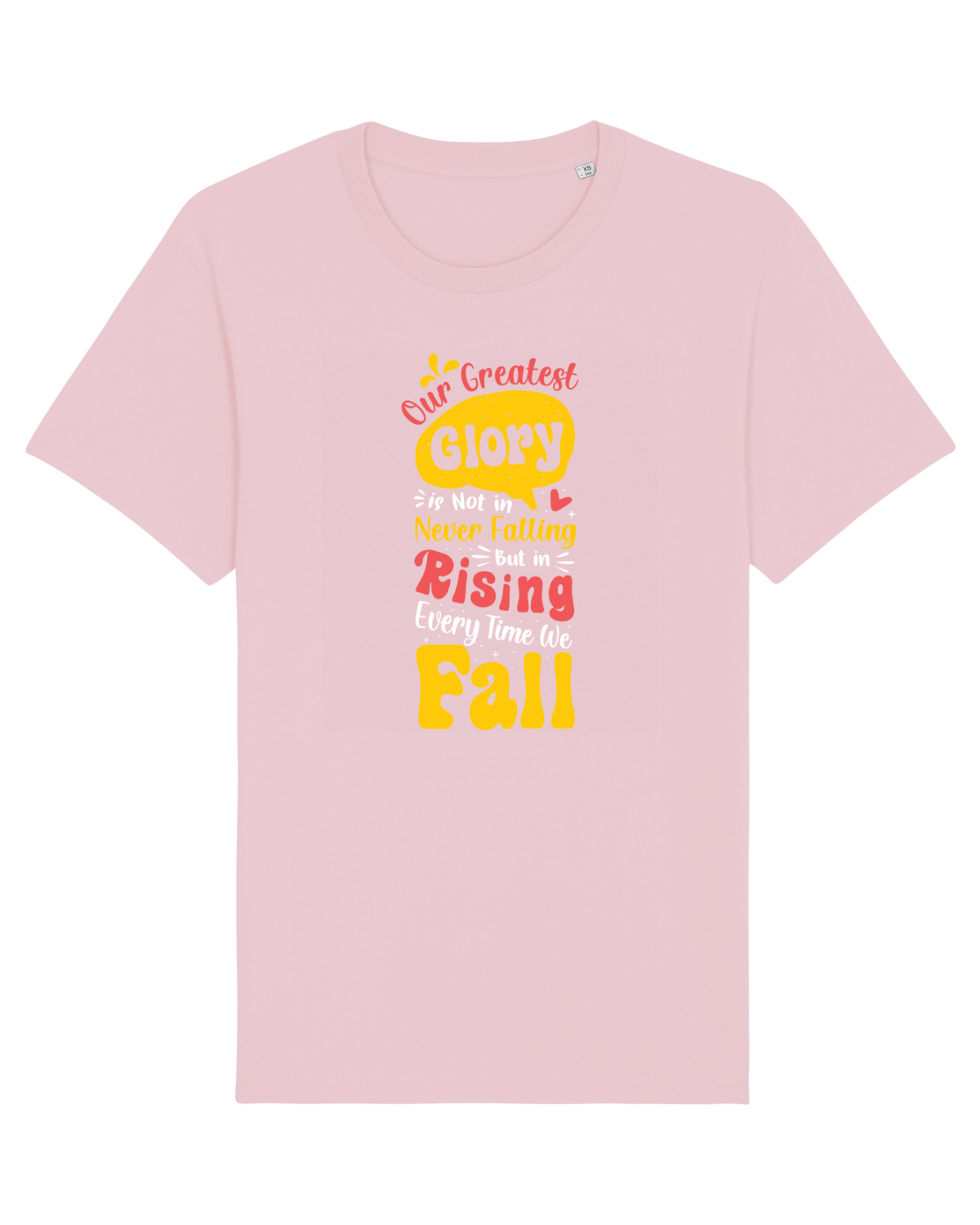 Tricou mânecă scurtă Unisex Rocker Cotton Pink