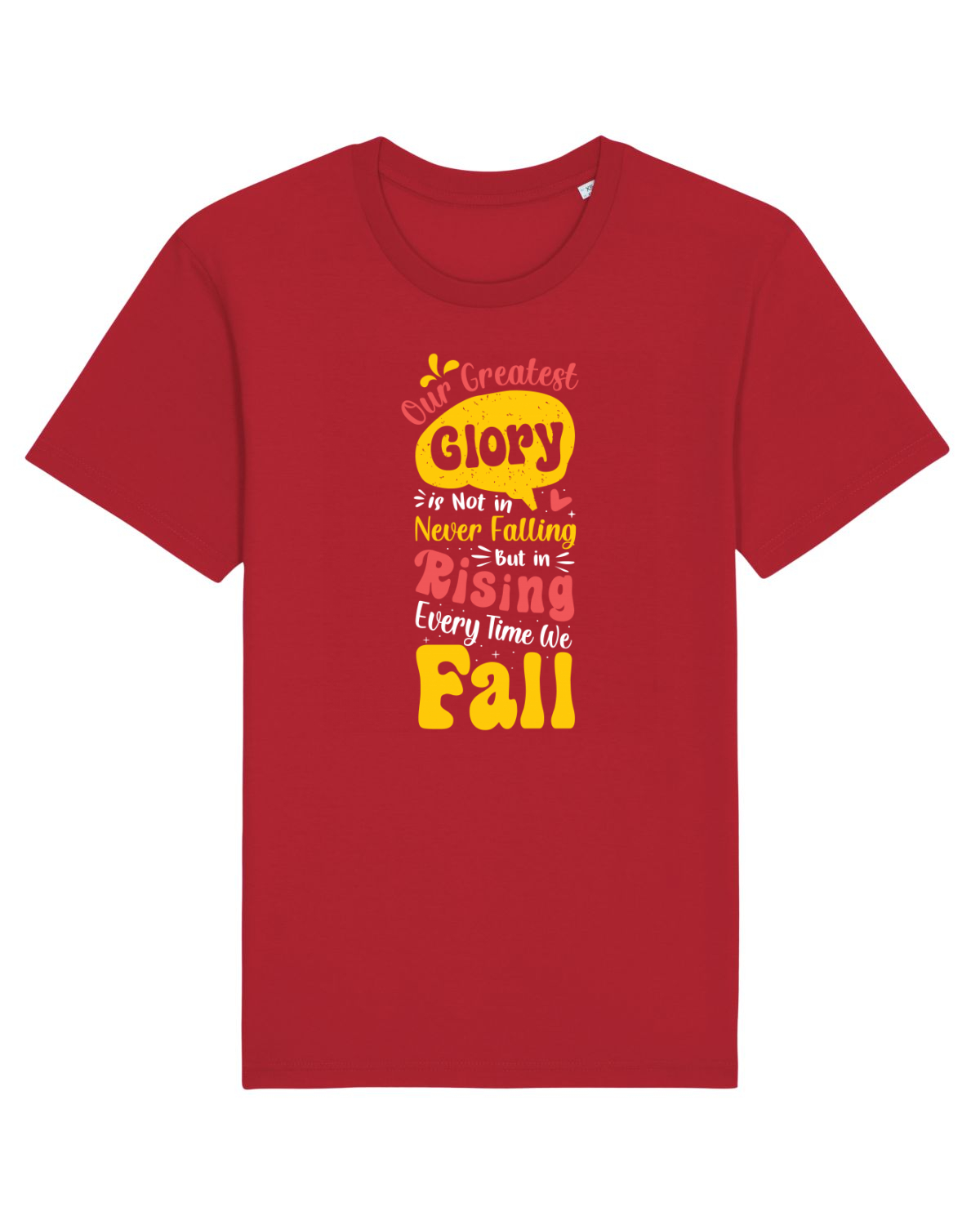 Tricou mânecă scurtă Unisex Rocker Red