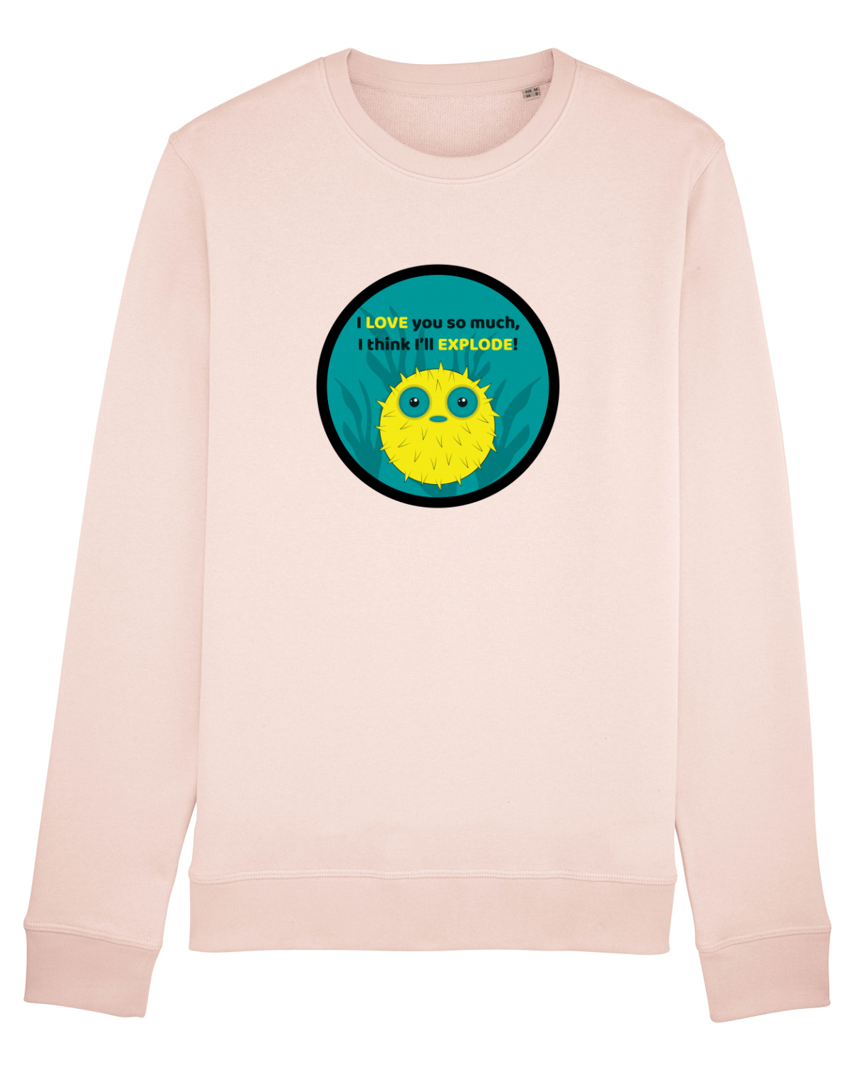 Bluză mânecă lungă Unisex Rise Candy Pink