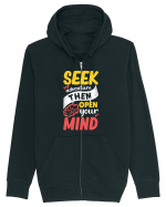 Seek Adventure Then Open Your Mind Hanorac cu fermoar Unisex Connector