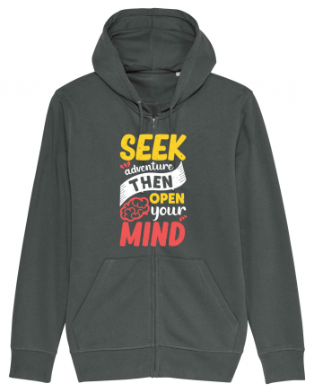 Seek Adventure Then Open Your Mind Anthracite