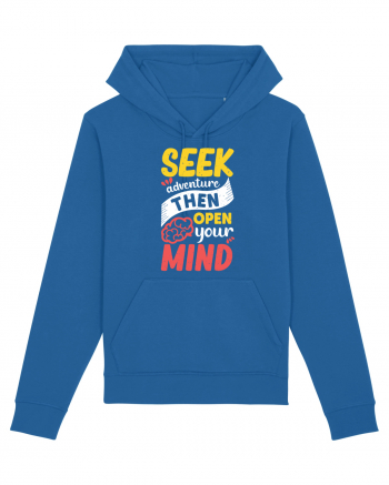 Seek Adventure Then Open Your Mind Royal Blue