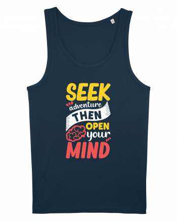 Seek Adventure Then Open Your Mind Navy