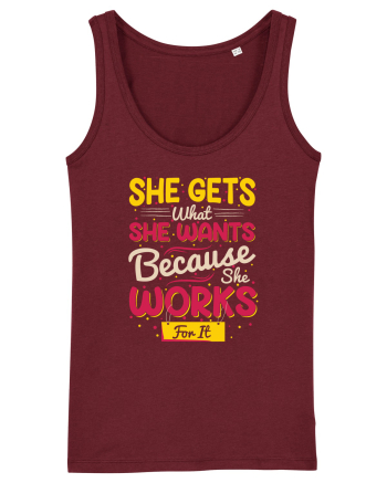 She Gets What She Wants Burgundy