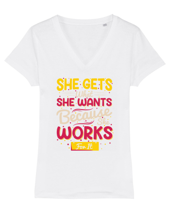 She Gets What She Wants White