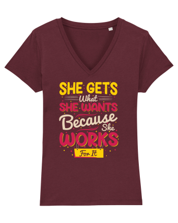 She Gets What She Wants Burgundy
