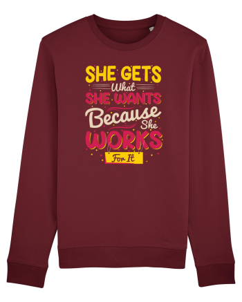 She Gets What She Wants Burgundy