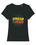 Spread The Peace Tricou mânecă scurtă guler larg fitted Damă Expresser