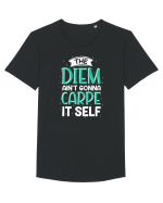 The Diem Ain't Gonna Carpe It Self Tricou mânecă scurtă guler larg Bărbat Skater