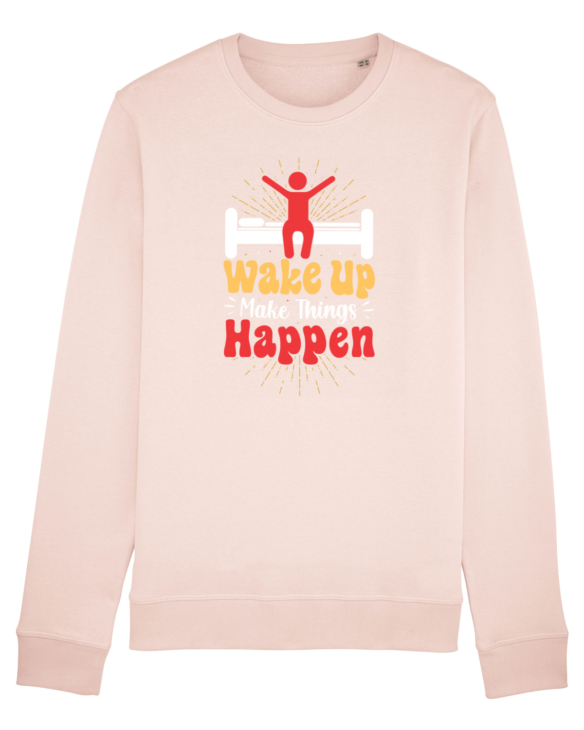 Bluză mânecă lungă Unisex Rise Candy Pink