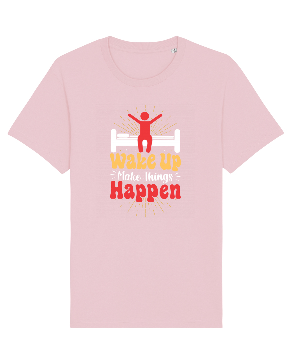 Tricou mânecă scurtă Unisex Rocker Cotton Pink