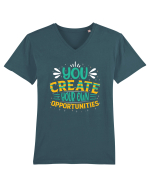 You Created Your Own Opportunities Tricou mânecă scurtă guler V Bărbat Presenter