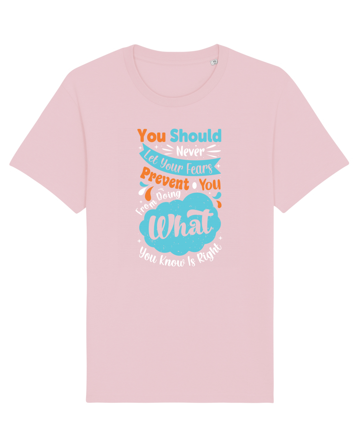Tricou mânecă scurtă Unisex Rocker Cotton Pink