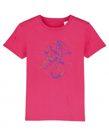 Bicicleta in culori Raspberry