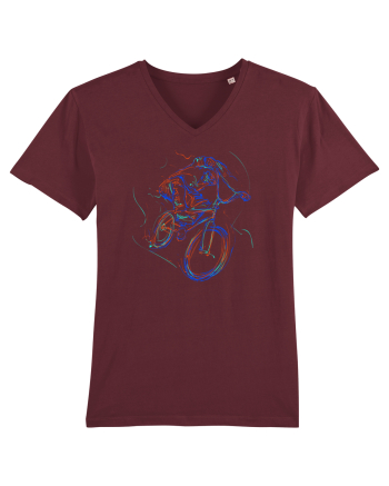 Bicicleta in culori Burgundy
