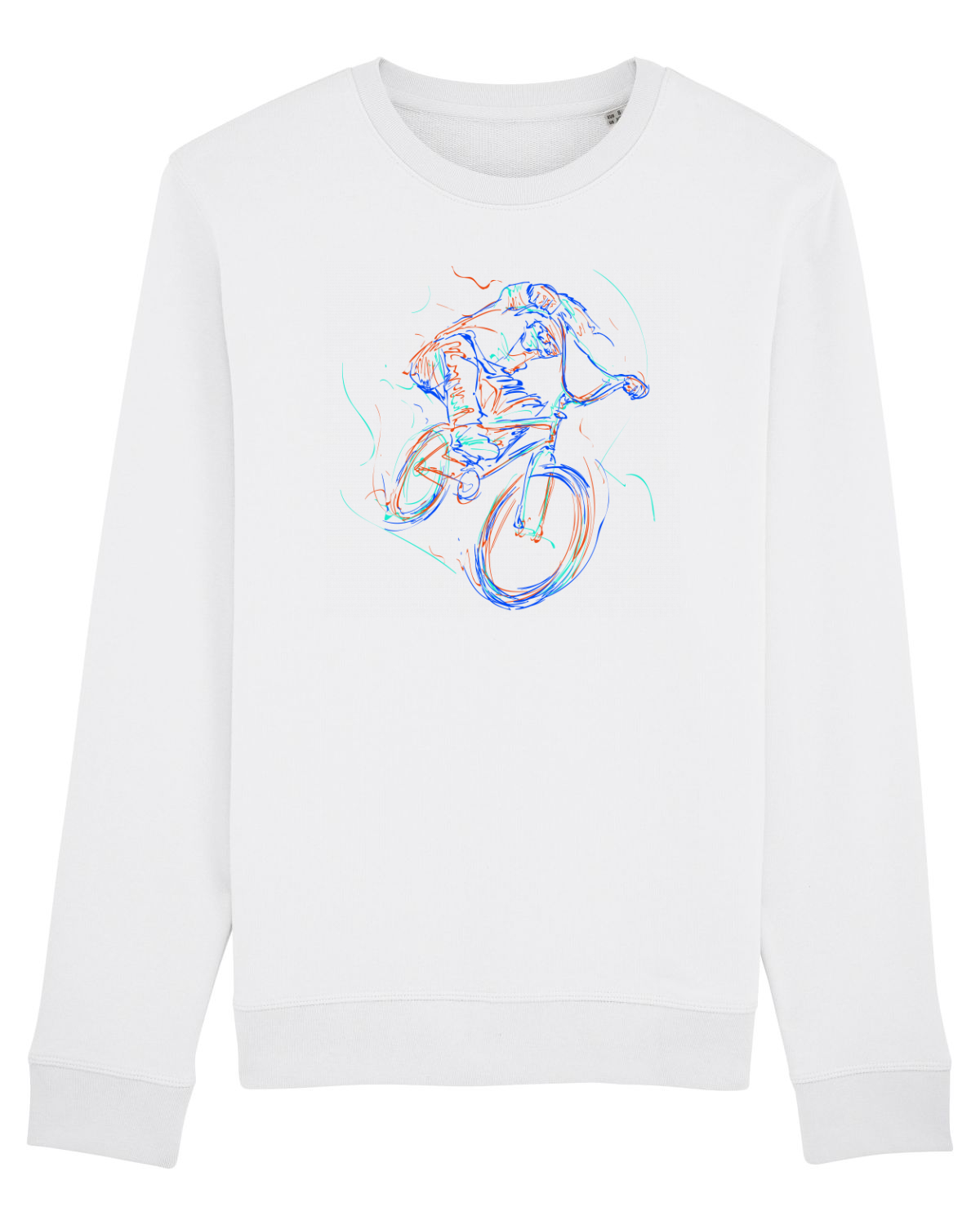 Bluză mânecă lungă Unisex Rise White