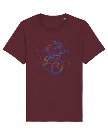 Bicicleta in culori Tricou mânecă scurtă Unisex Rocker