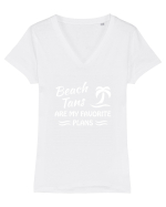 SUMMER Tricou mânecă scurtă guler V Damă Evoker