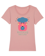 Becoming Nature Tricou mânecă scurtă guler larg fitted Damă Expresser