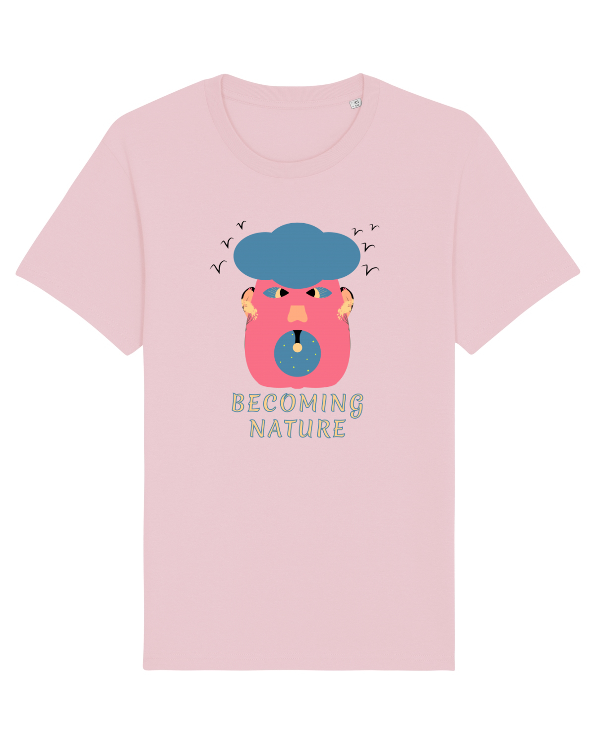 Tricou mânecă scurtă Unisex Rocker Cotton Pink