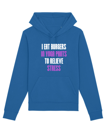 EAT BURGERS Royal Blue