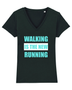 WALKING Tricou mânecă scurtă guler V Damă Evoker