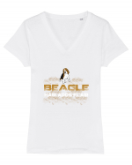 BEAGLE Tricou mânecă scurtă guler V Damă Evoker