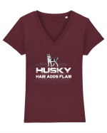 HUSKY Tricou mânecă scurtă guler V Damă Evoker