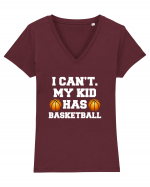 BASKETBALL  Tricou mânecă scurtă guler V Damă Evoker