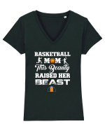 BASEBALL MOM Tricou mânecă scurtă guler V Damă Evoker
