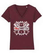 Full Throttle Tricou mânecă scurtă guler V Damă Evoker