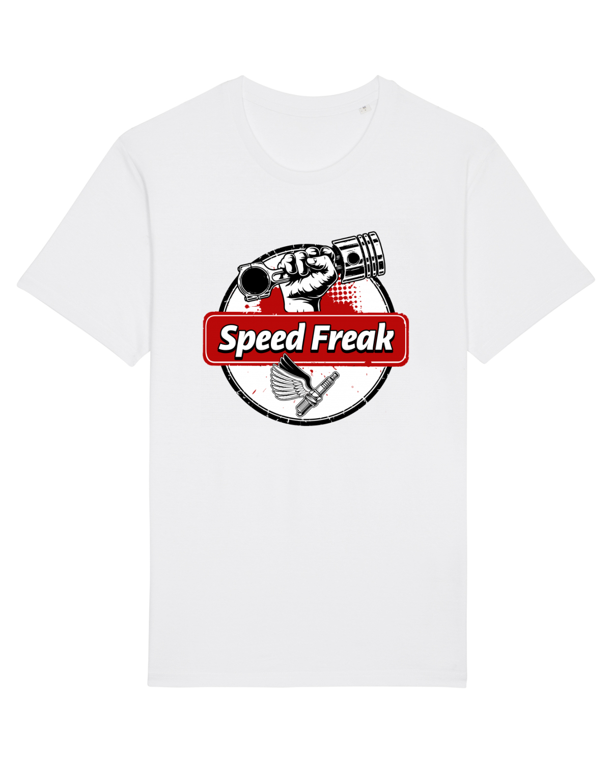 Tricou mânecă scurtă Unisex Rocker White