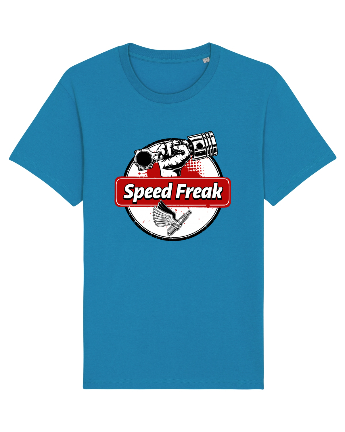 Tricou mânecă scurtă Unisex Rocker Azur