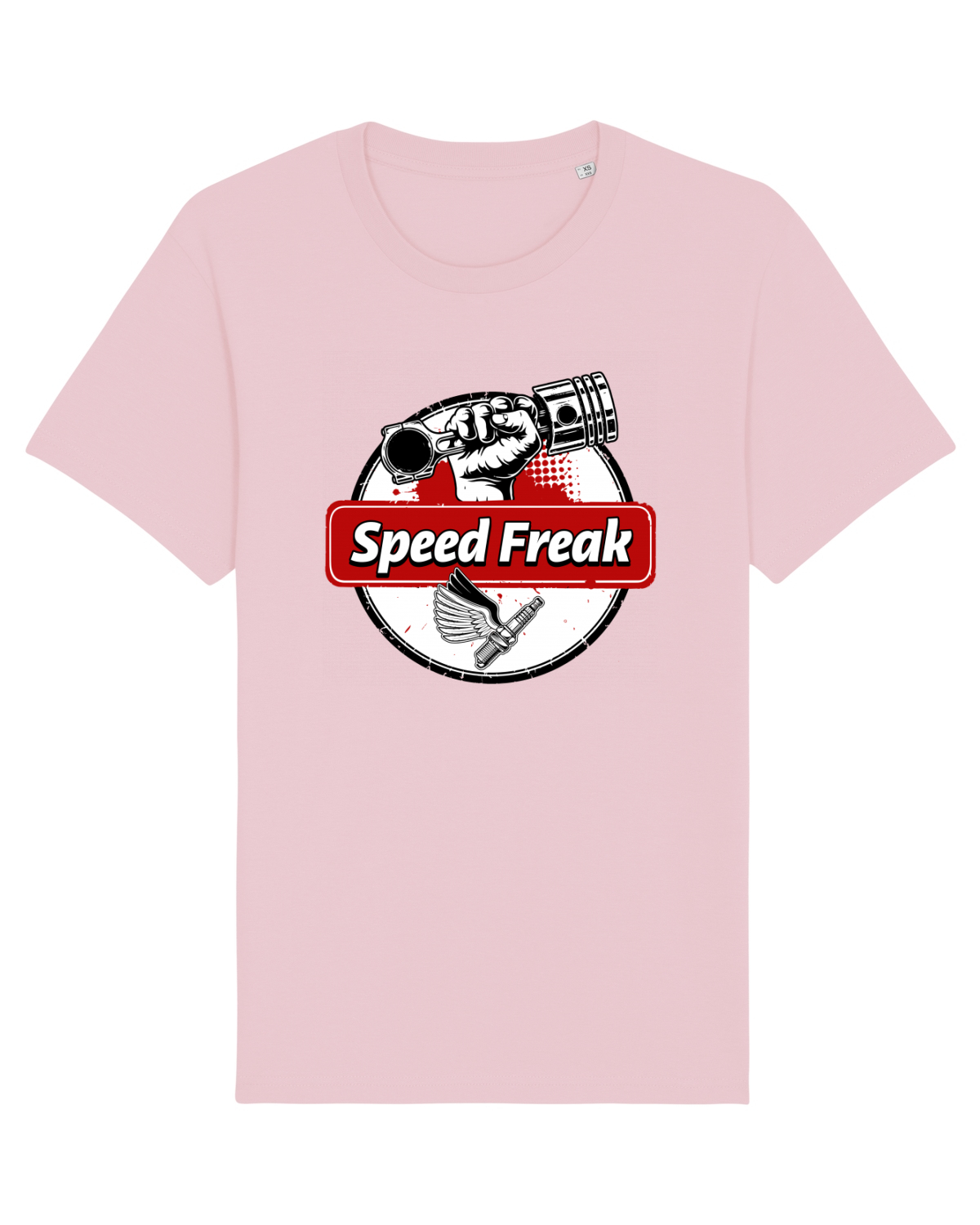 Tricou mânecă scurtă Unisex Rocker Cotton Pink