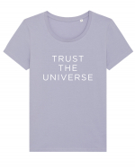 Trust the Universe Tricou mânecă scurtă guler larg fitted Damă Expresser