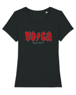 YOGA Tricou mânecă scurtă guler larg fitted Damă Expresser