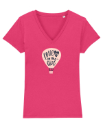 Love Is In The Air Tricou mânecă scurtă guler V Damă Evoker