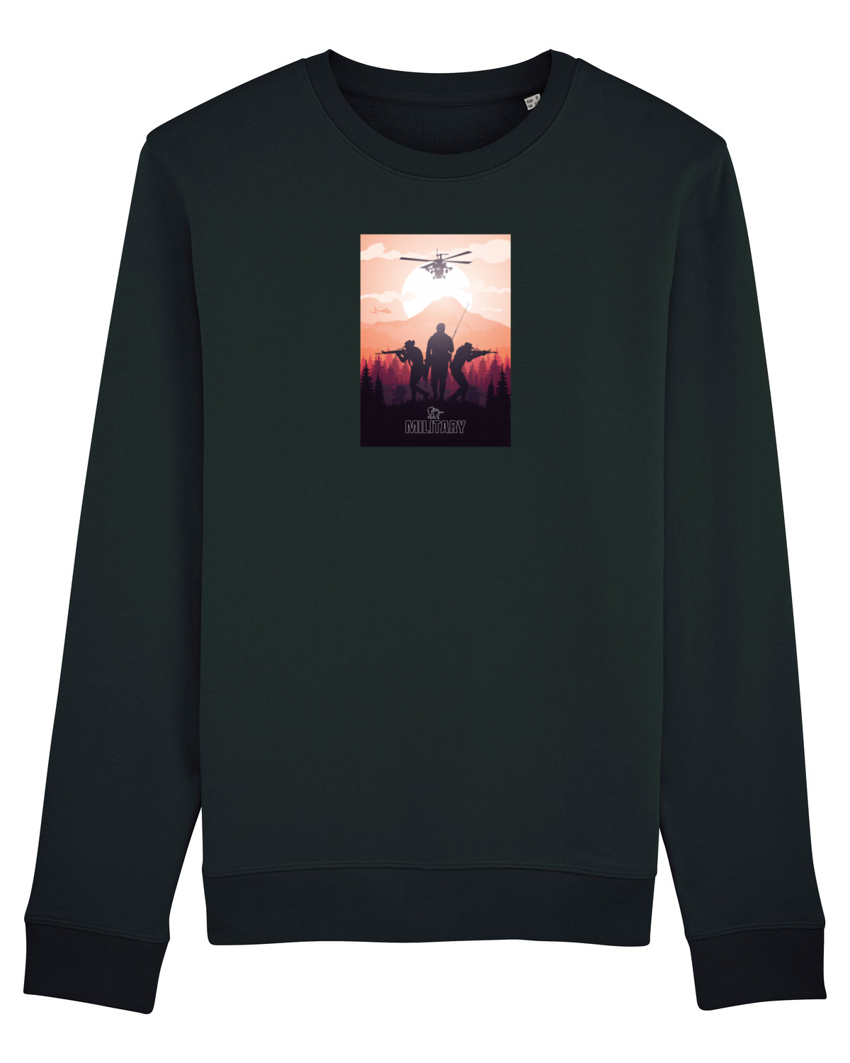 Bluză mânecă lungă Unisex Rise Black