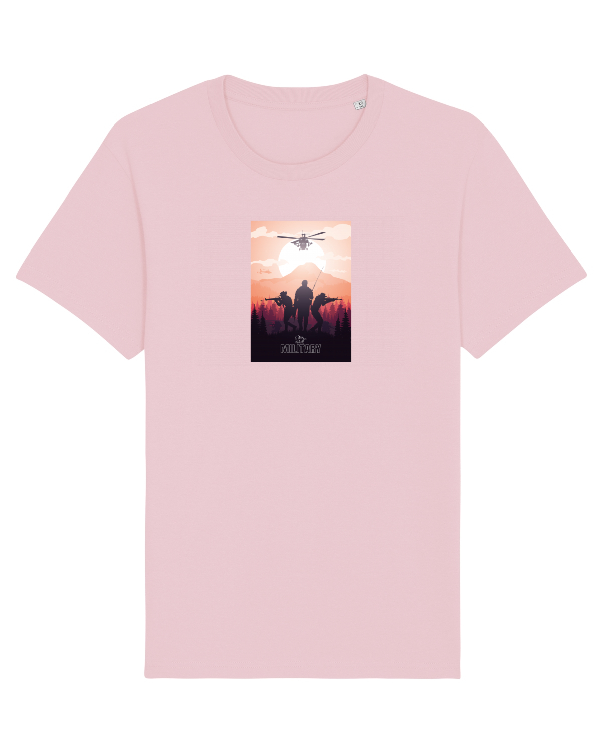 Tricou mânecă scurtă Unisex Rocker Cotton Pink