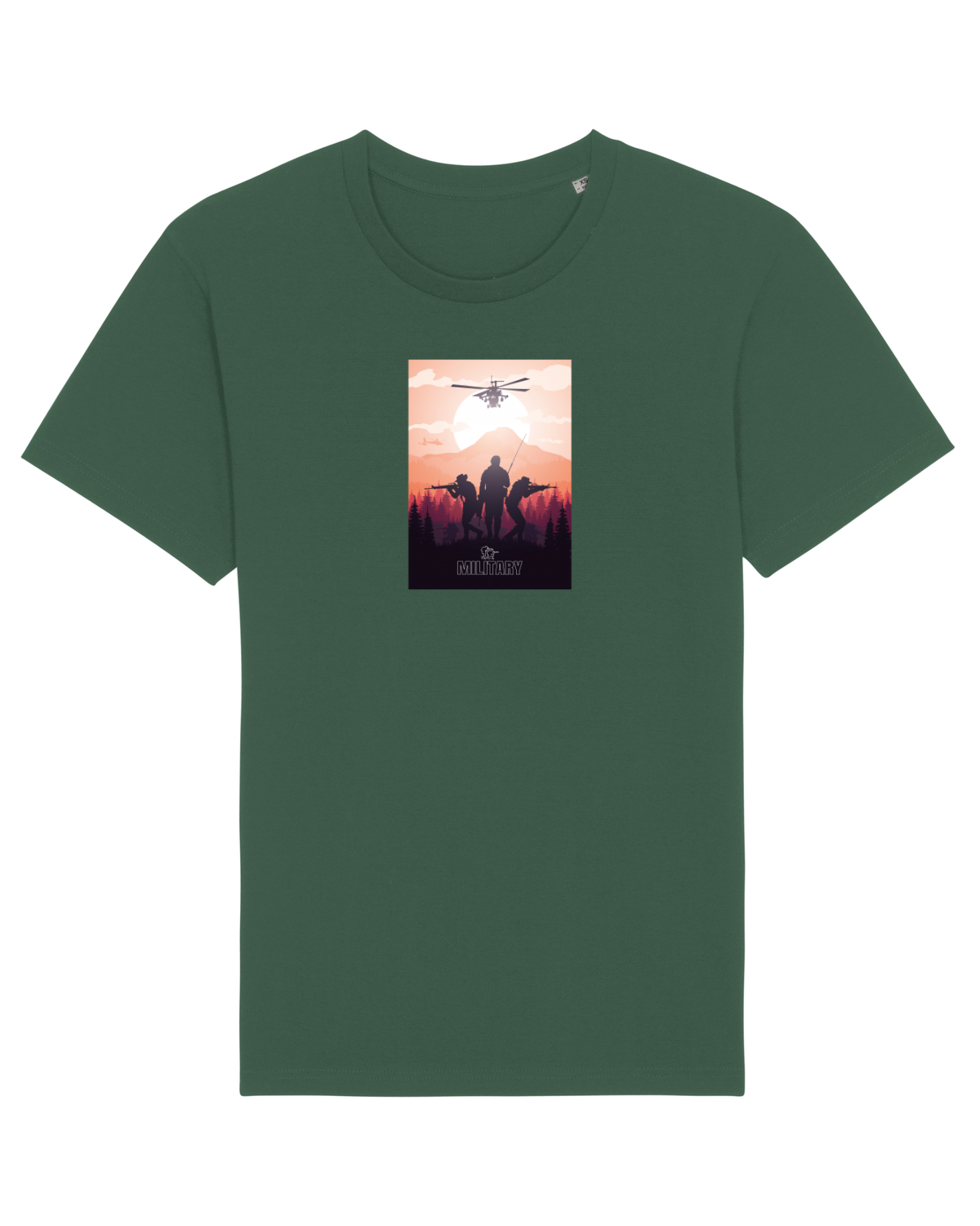 Tricou mânecă scurtă Unisex Rocker Bottle Green