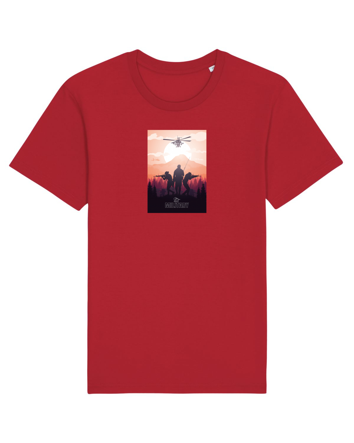 Tricou mânecă scurtă Unisex Rocker Red