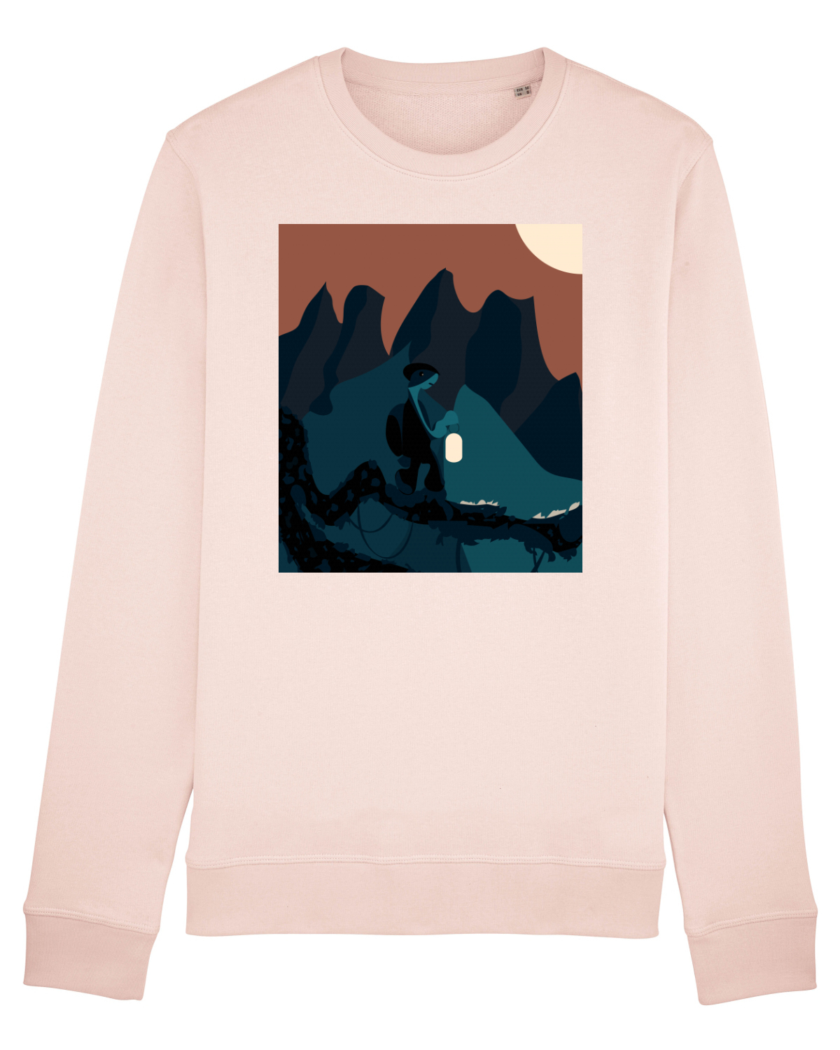 Bluză mânecă lungă Unisex Rise Candy Pink